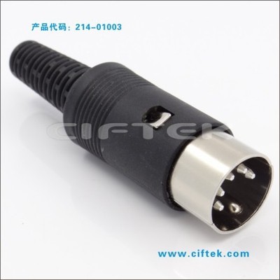 【供應(yīng)大DIN 5P組裝式公頭(圖)】?jī)r(jià)格,廠家,圖片,連接器,上海希飛電子科技-